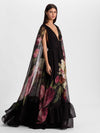 ROYA GOWN WITH DETACHABLE CAPE-ALICE + OLIVIA