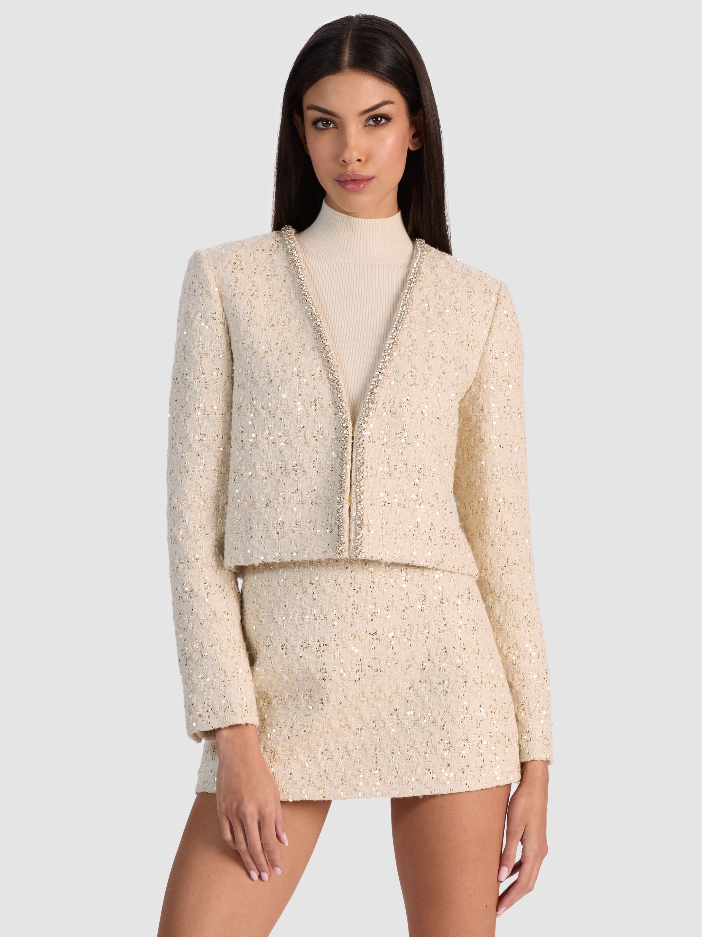 KIDMAN EMBELLISHED TWEED JACKET