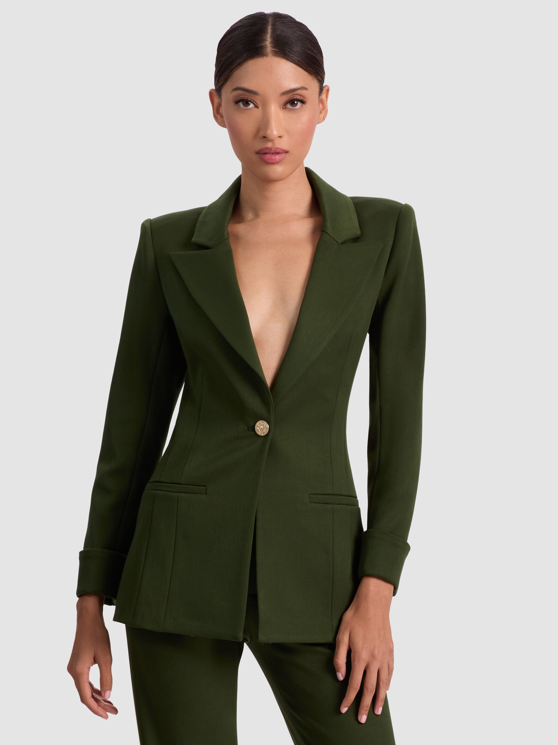 BURNS FITTED BLAZER-ALICE + OLIVIA