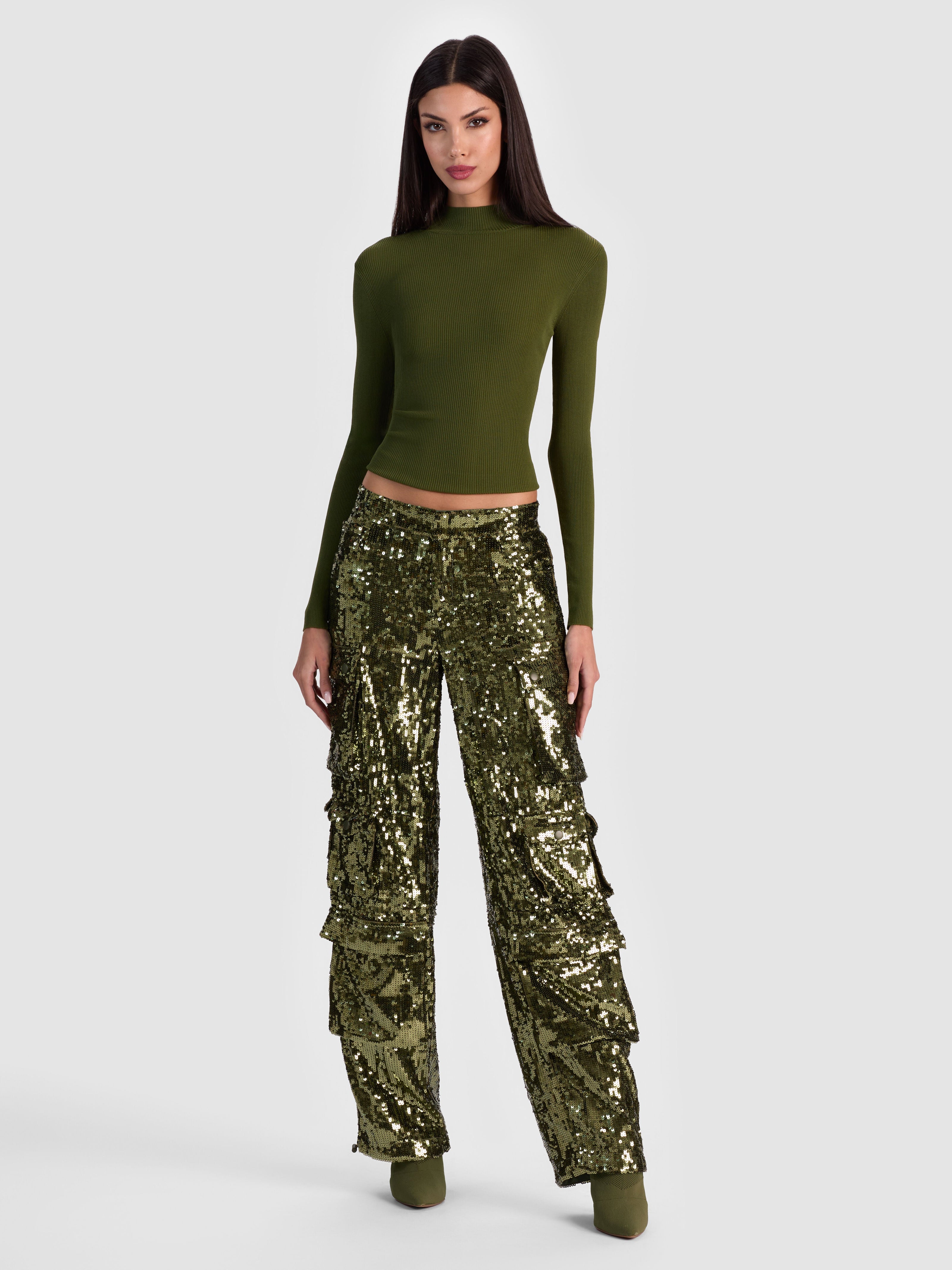 ROBERTA RIBBED TURTLENECK-ALICE + OLIVIA