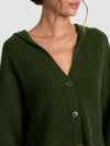COREY HOODED CASHMERE CARDIGAN-DARK OLIVE-ALICE + OLIVIA