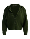 COREY HOODED CASHMERE CARDIGAN-DARK OLIVE-ALICE + OLIVIA