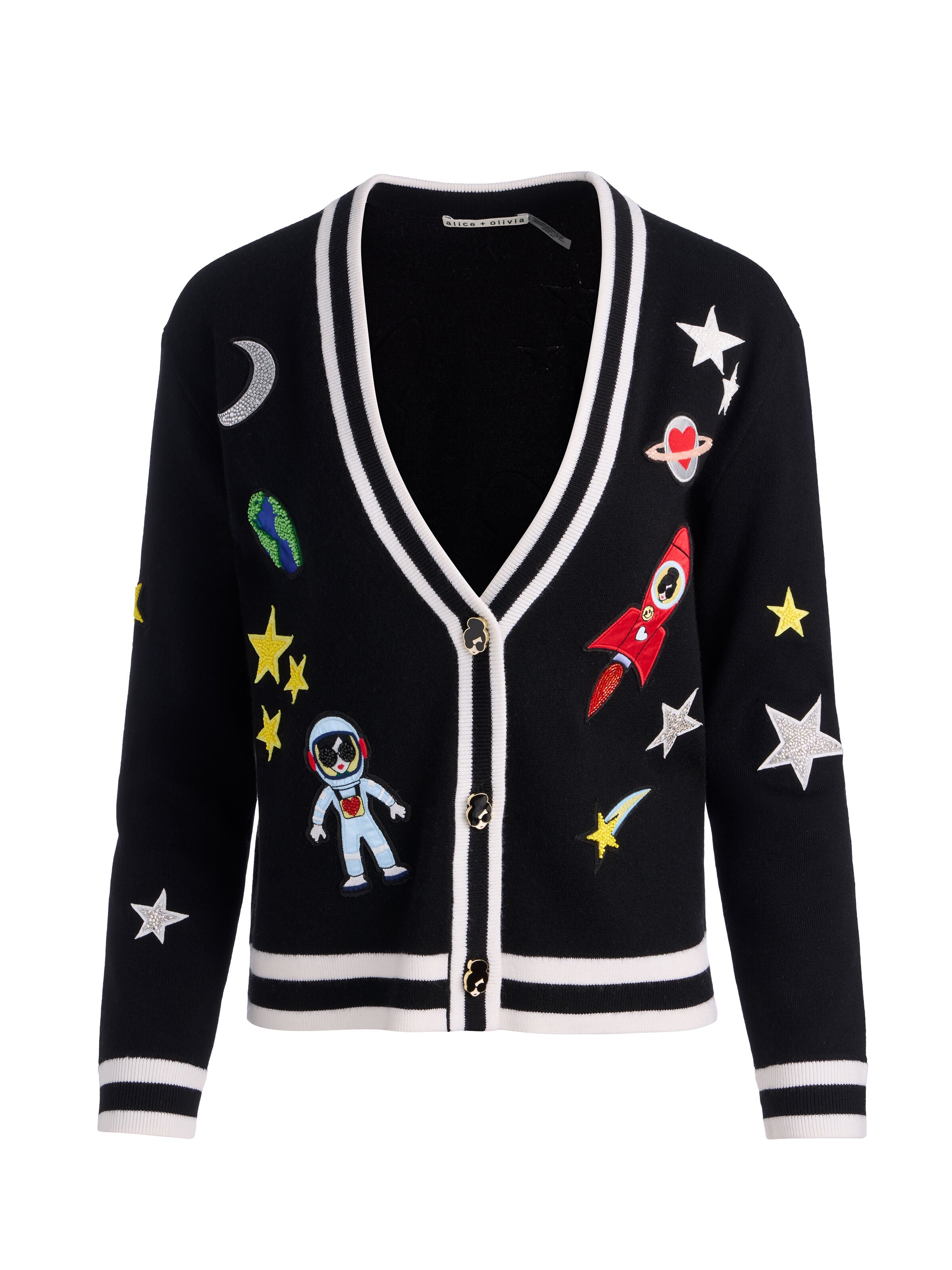 BRADLEY SPACE STACEFACE CARDIGAN-ALICE + OLIVIA