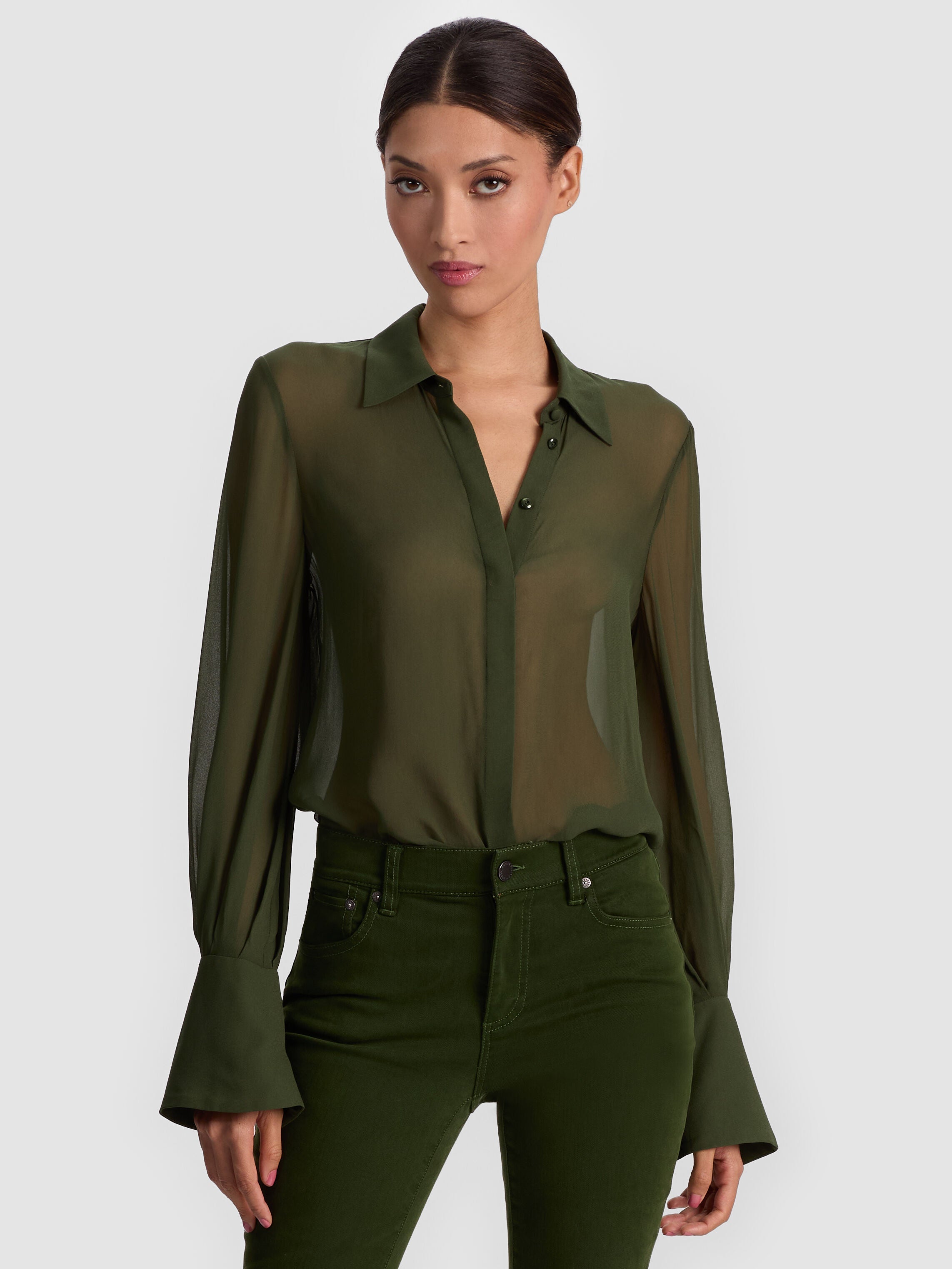 TURNER BUTTON DOWN-ALICE + OLIVIA