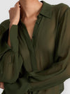 TURNER BUTTON DOWN-DARK OLIVE-ALICE + OLIVIA