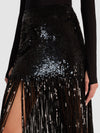 KENDRA SEQUIN FRINGE MAXI SKIRT-ALICE + OLIVIA