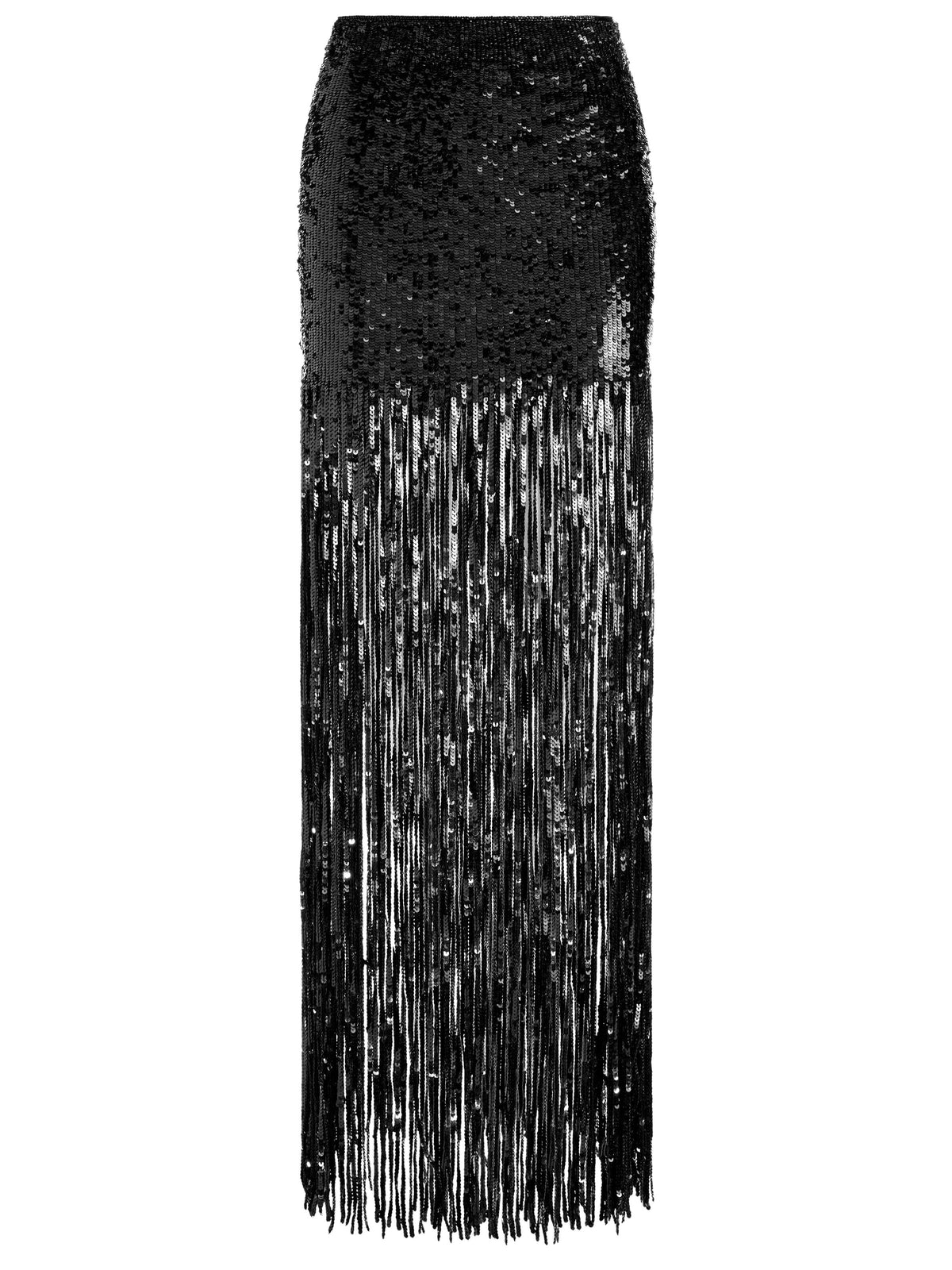 KENDRA SEQUIN FRINGE MAXI SKIRT-ALICE + OLIVIA