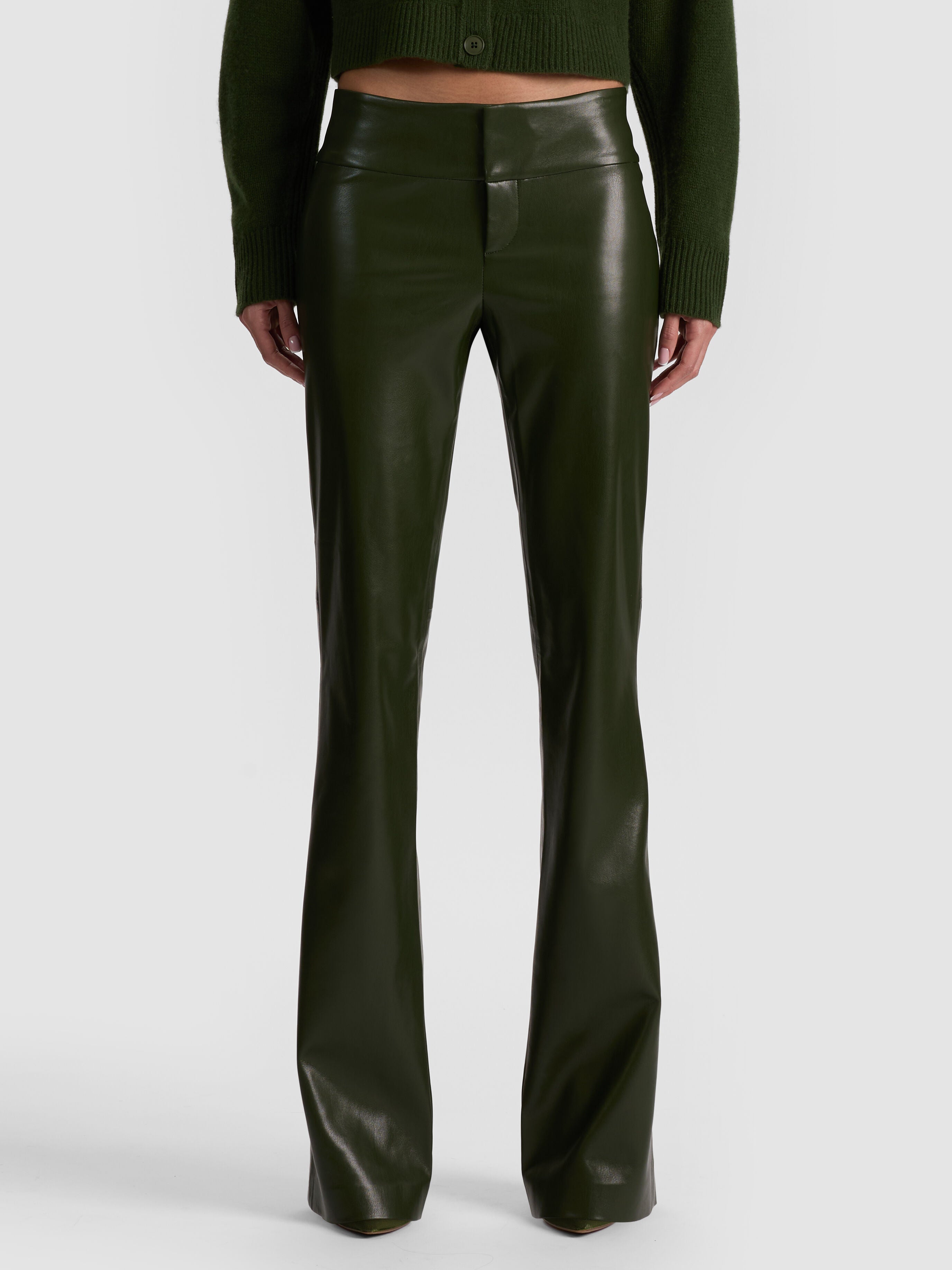 OLIVIA VEGAN BOOTCUT PANT-ALICE + OLIVIA