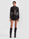 EMERSON VEGAN MILITARY JACKET-ALICE + OLIVIA