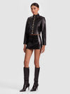 EMERSON VEGAN MILITARY JACKET-ALICE + OLIVIA