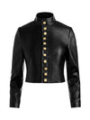 EMERSON VEGAN MILITARY JACKET-ALICE + OLIVIA