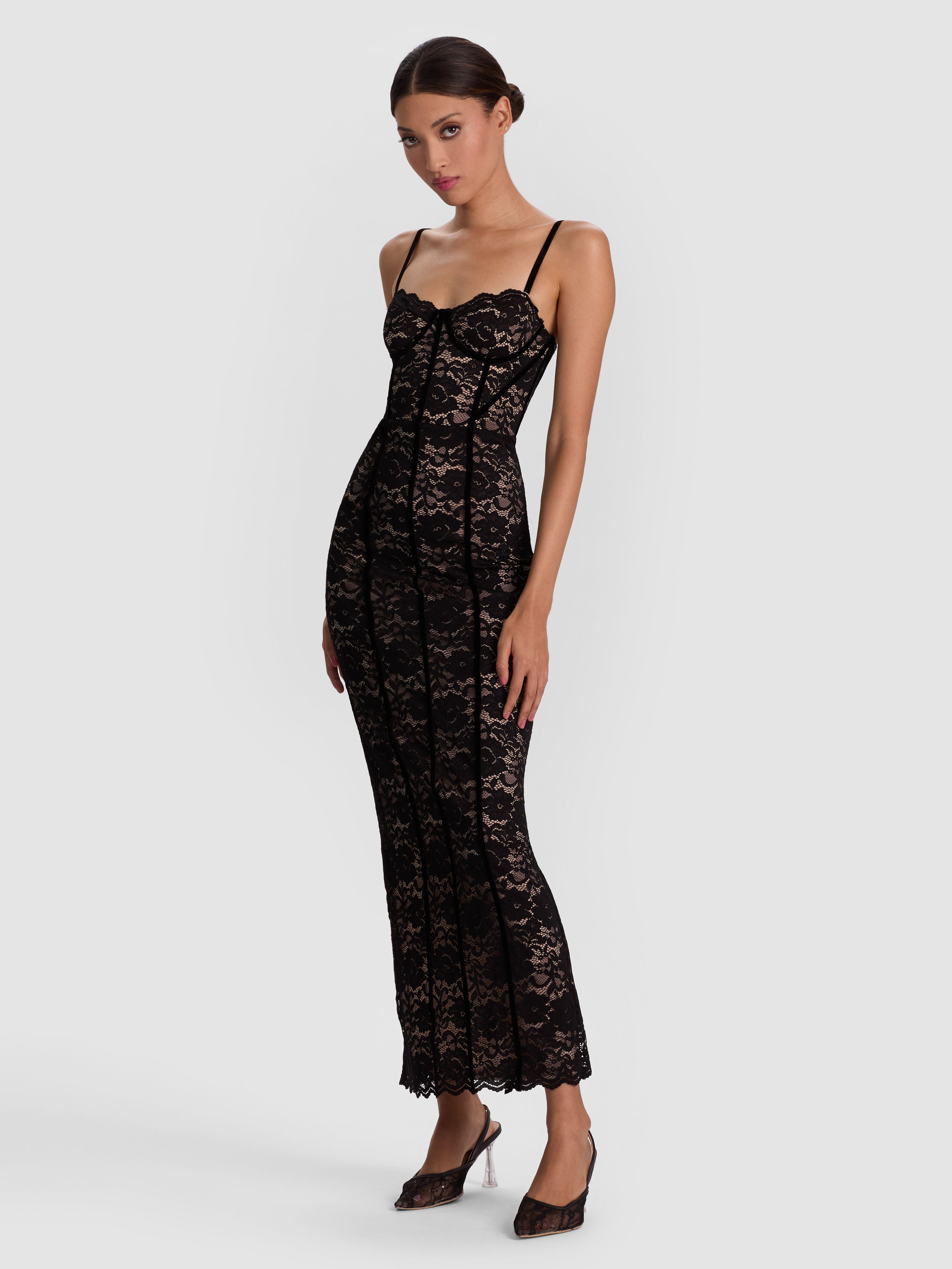 CARISSA LACE MAXI DRESS-ALICE + OLIVIA