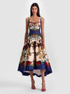 DIANA STRUCTURED MIDI DRESS-ALICE + OLIVIA