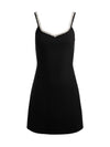 EVE EMBELLISHED TRIM MINI DRESS-ALICE + OLIVIA