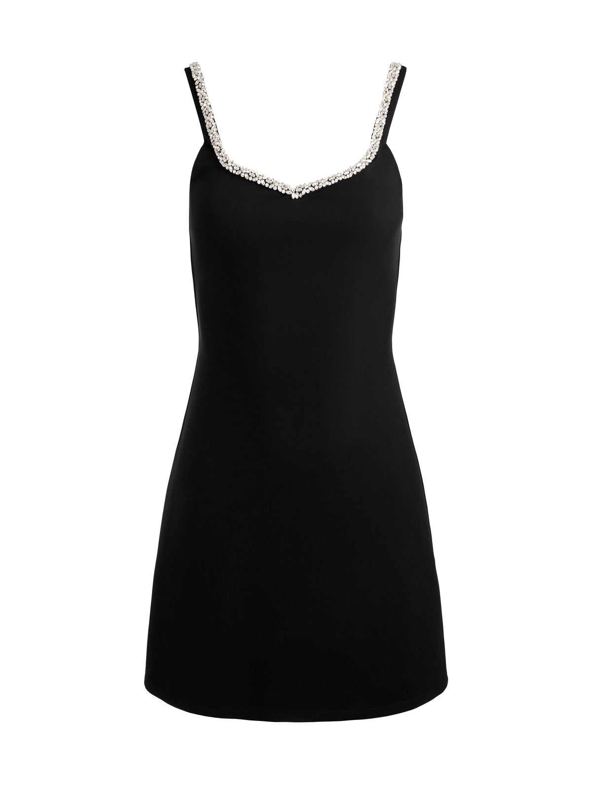 EVE EMBELLISHED TRIM MINI DRESS-ALICE + OLIVIA