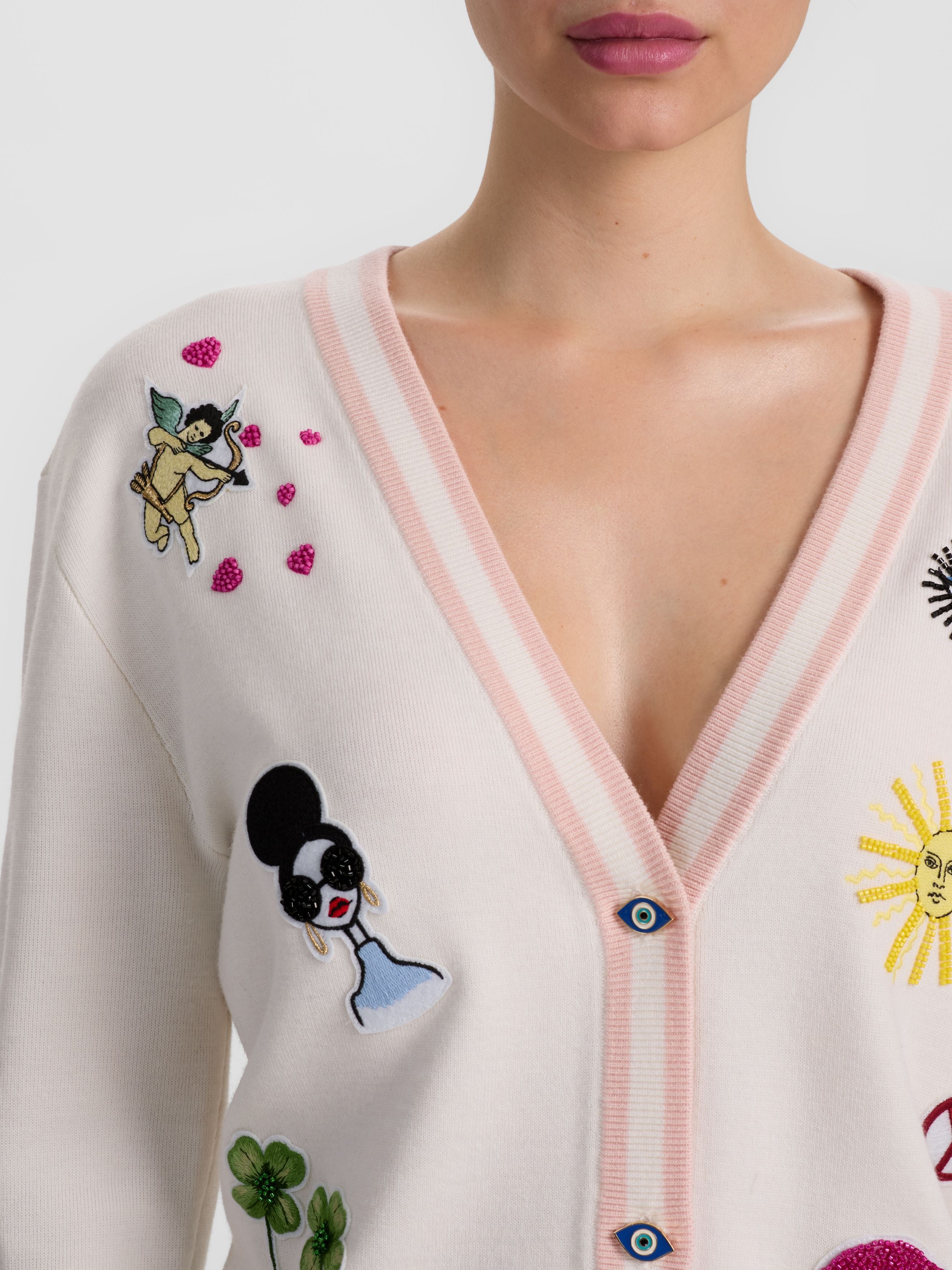 BRADLEY STACEFACE 開襟衫-ALICE + OLIVIA