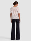 THALIA BUTTON DOWN BLOUSE-OFF WHITE-ALICE + OLIVIA