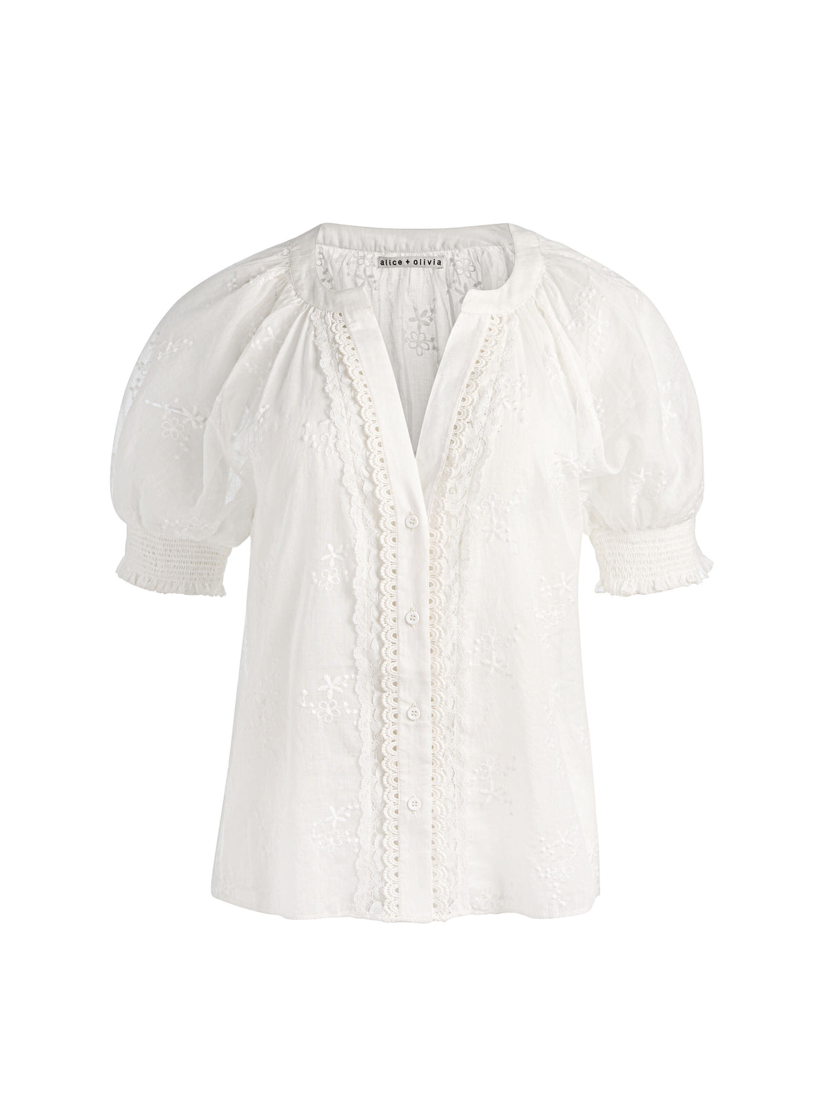 THALIA BUTTON DOWN BLOUSE - OFF WHITE