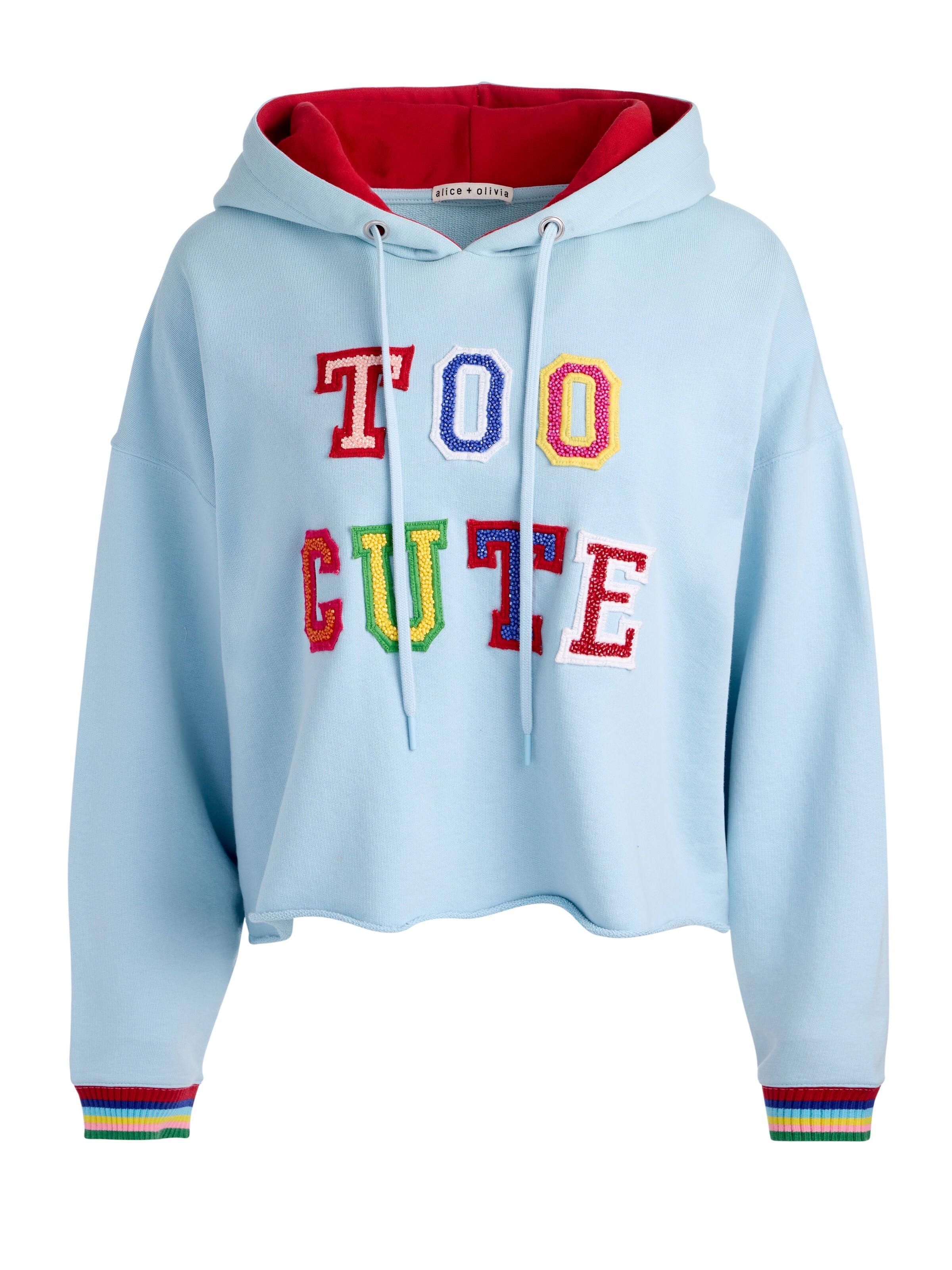 SUNNY CROPPED HOODIE-ALICE + OLIVIA