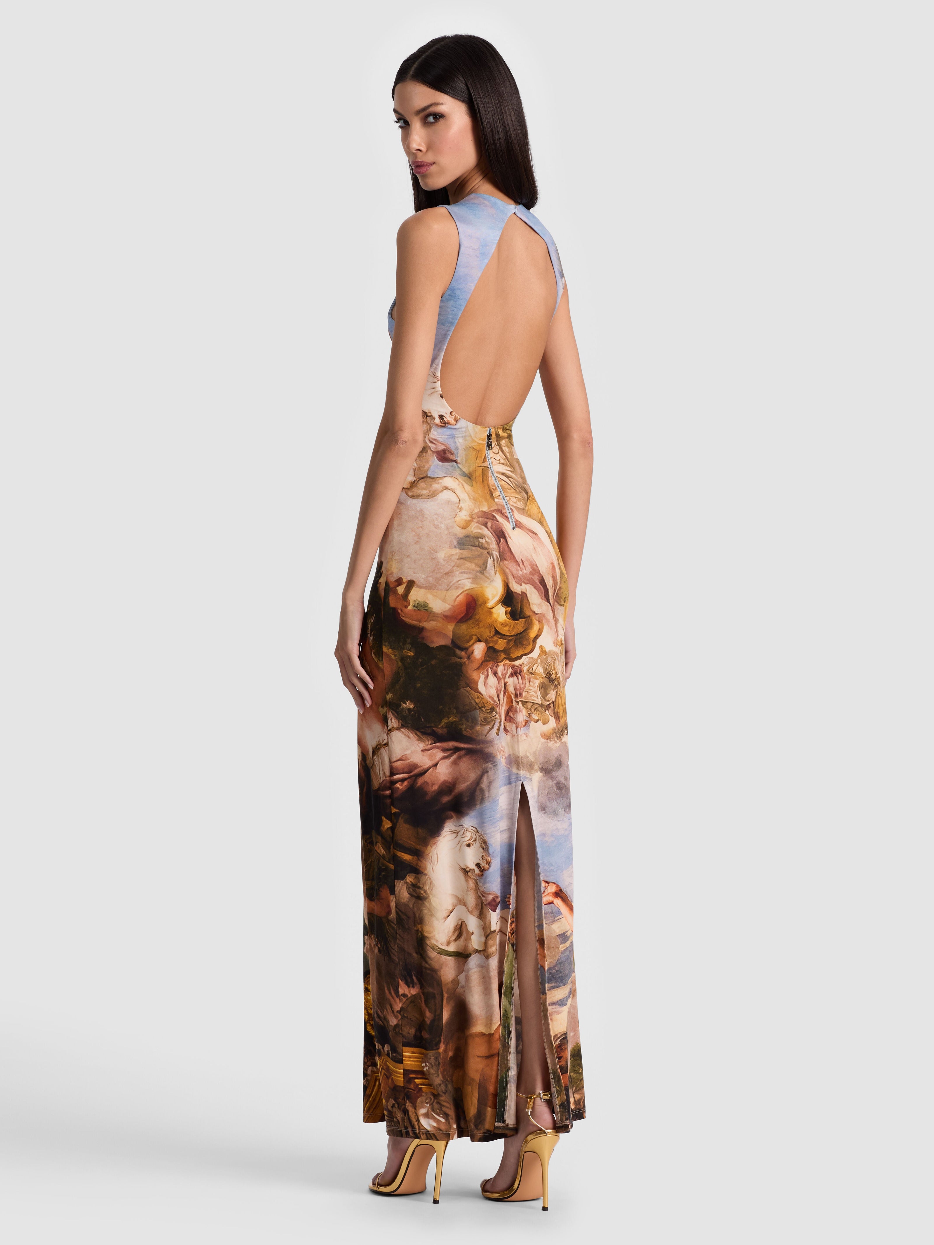 DELORA OPEN BACK MAXI DRESS-RENAISSANCE FAIR-ALICE + OLIVIA