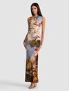 DELORA OPEN BACK MAXI DRESS-RENAISSANCE FAIR-ALICE + OLIVIA