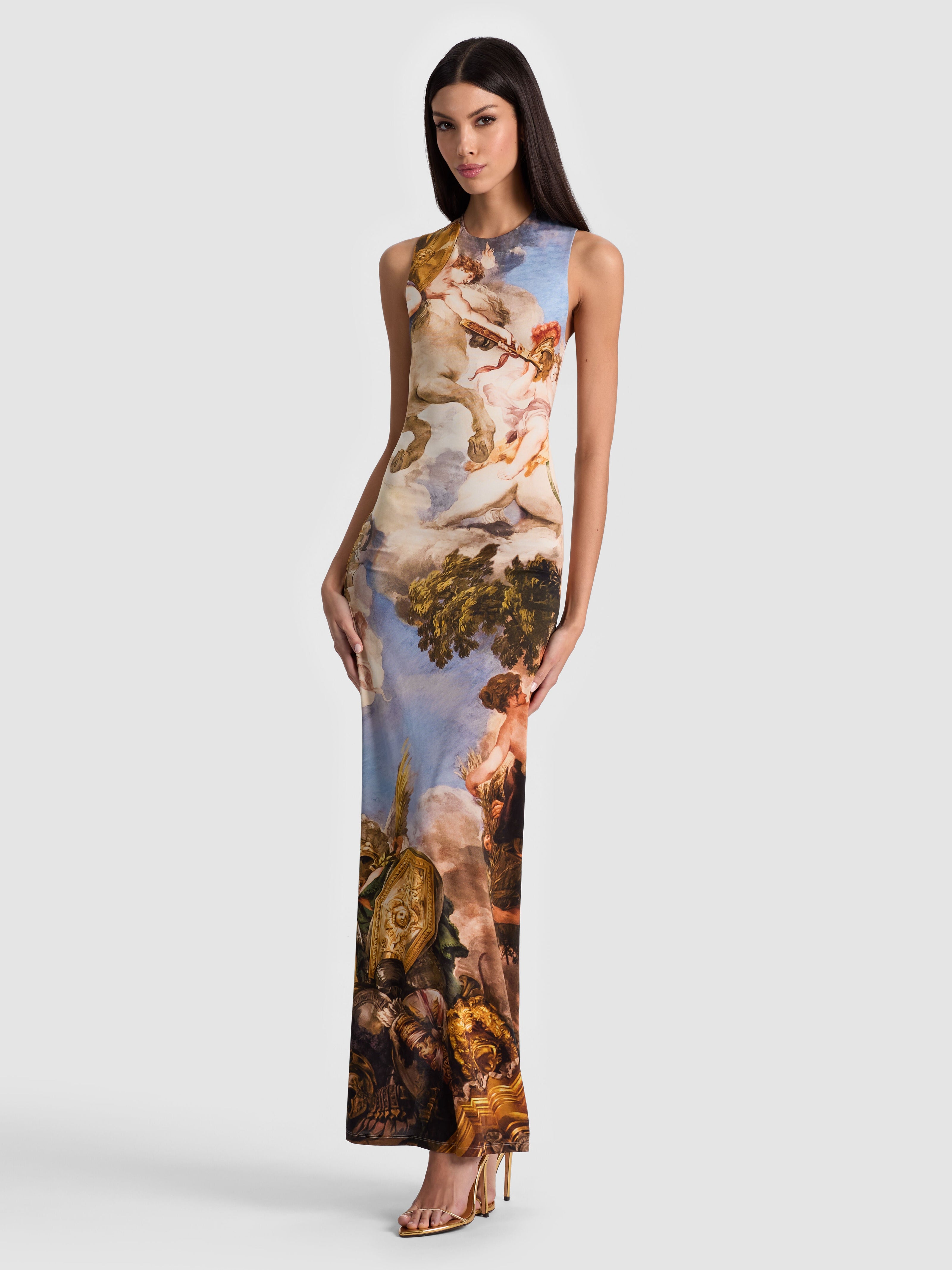DELORA OPEN BACK MAXI DRESS-RENAISSANCE FAIR-ALICE + OLIVIA