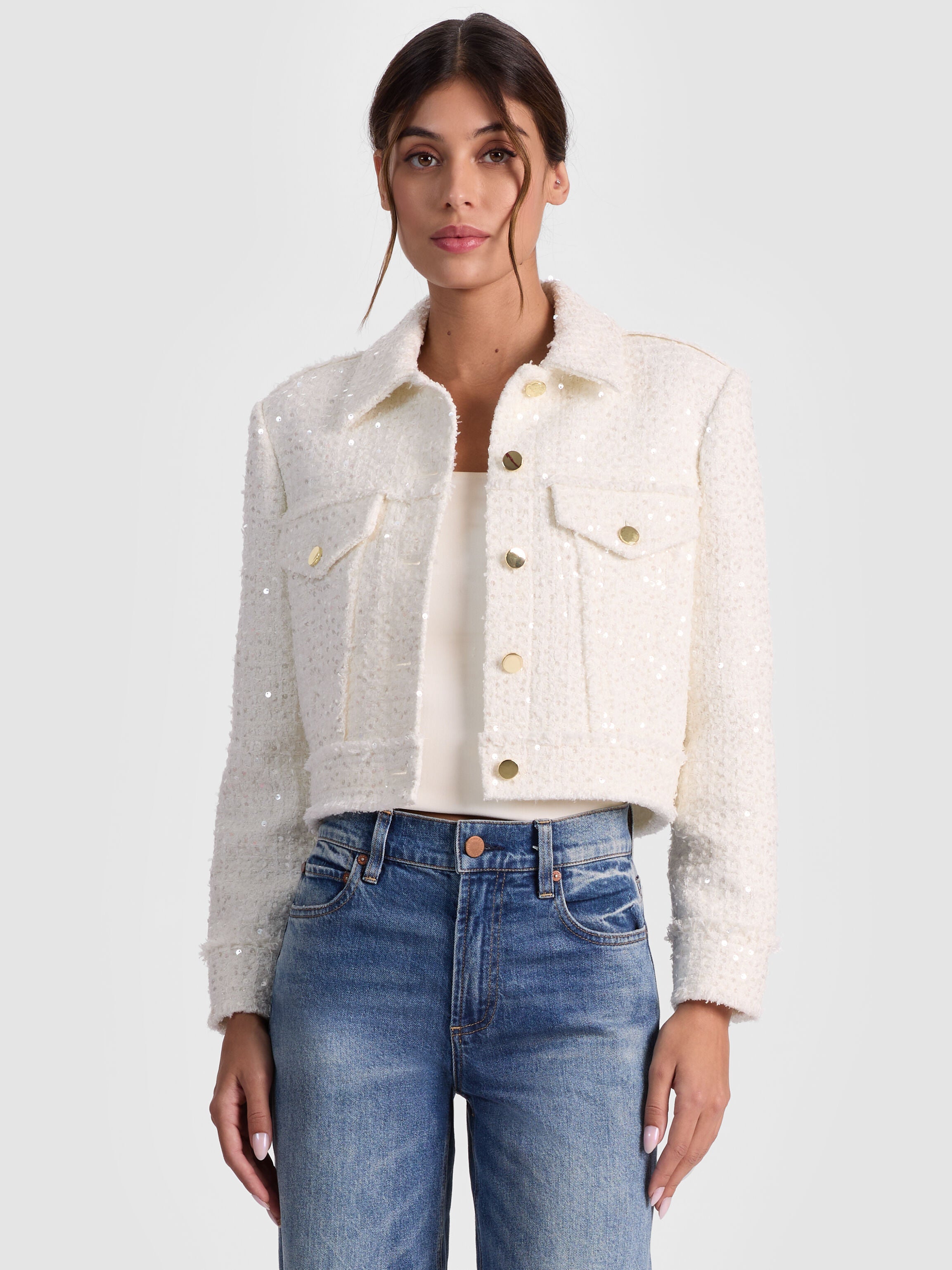 CHLOE TWEED JACKET-ALICE + OLIVIA
