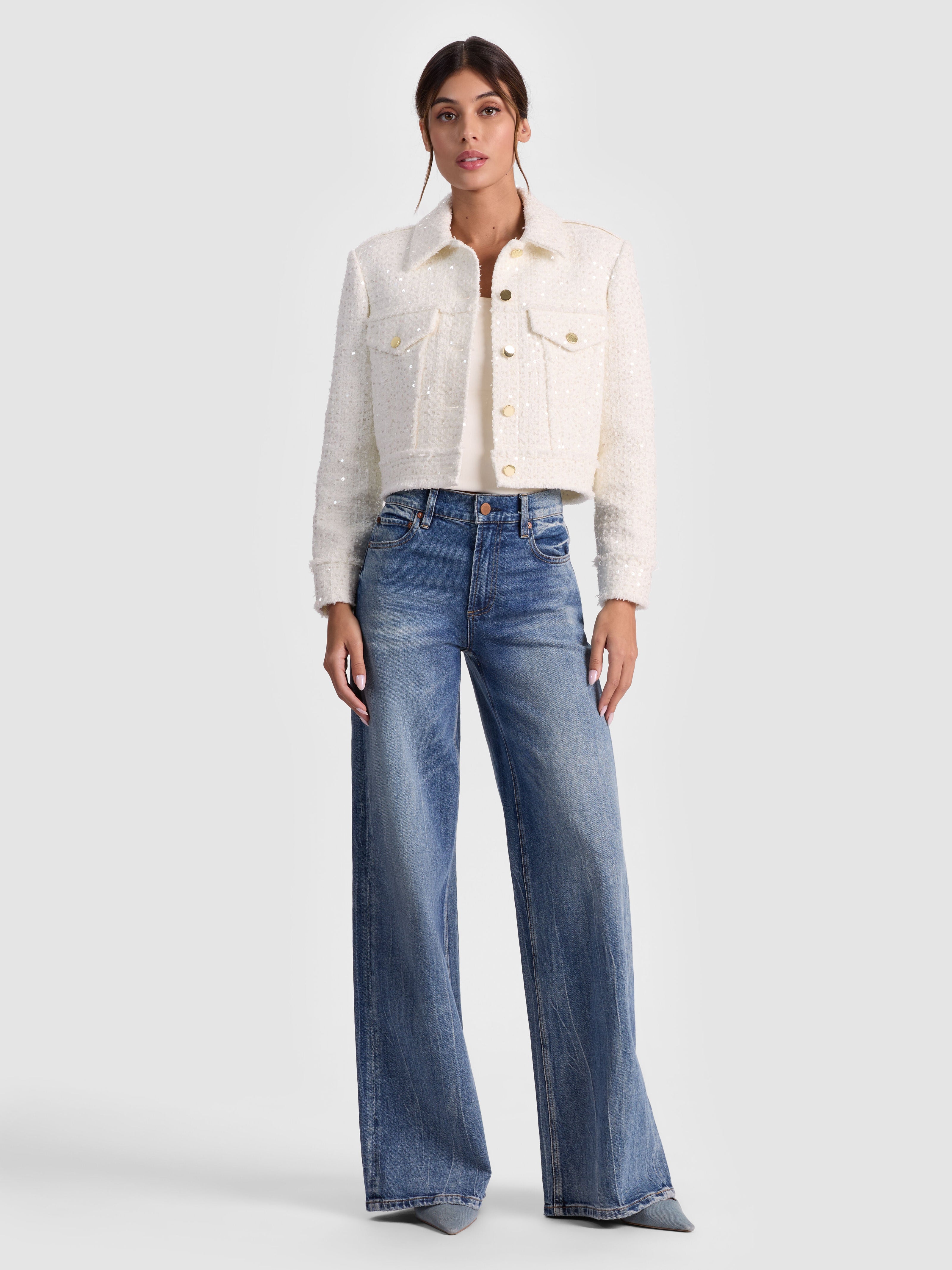 CHLOE TWEED JACKET-OFF WHITE-ALICE + OLIVIA
