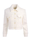 CHLOE TWEED JACKET-OFF WHITE-ALICE + OLIVIA
