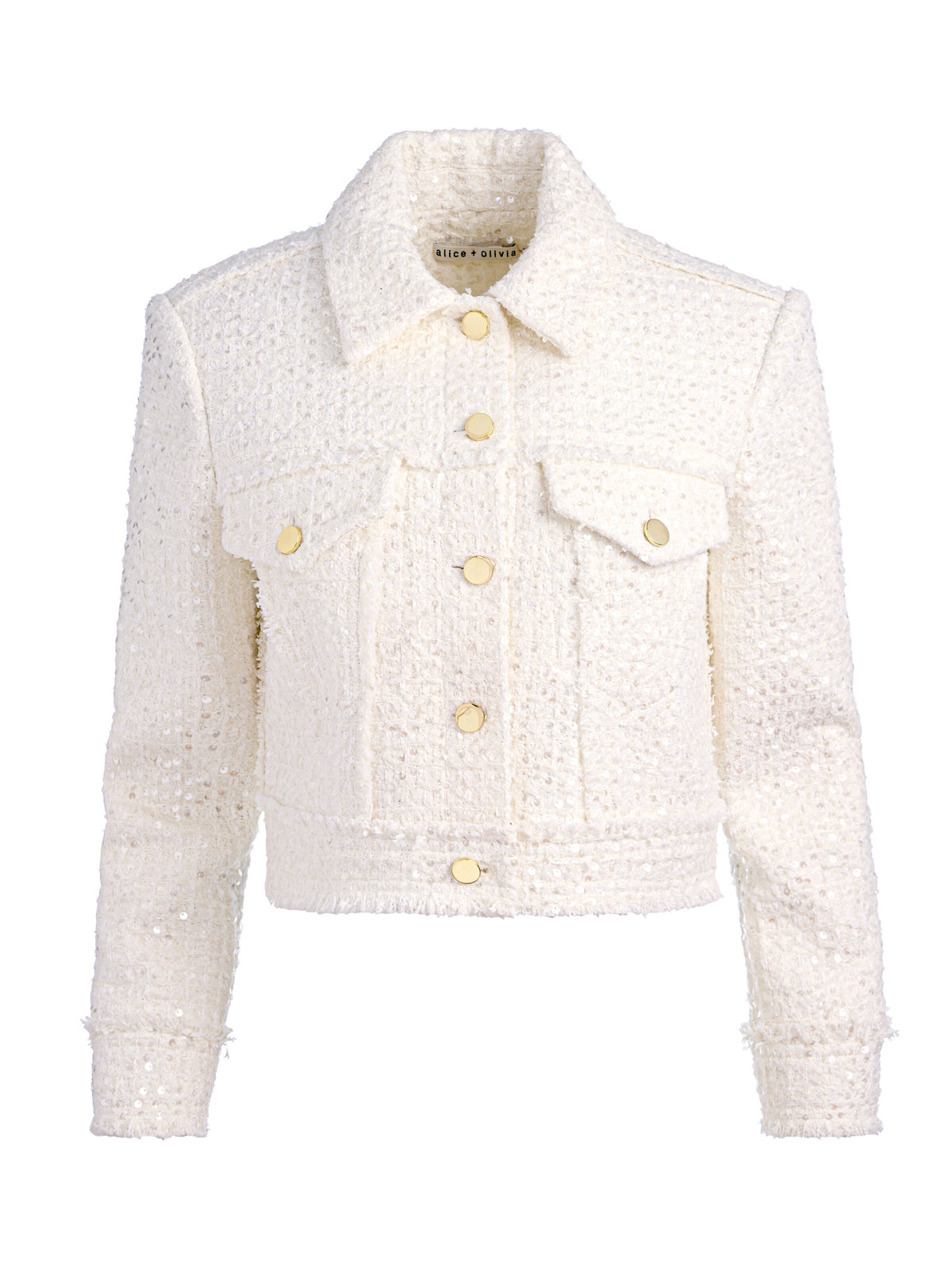 CHLOE TWEED JACKET - OFF WHITE