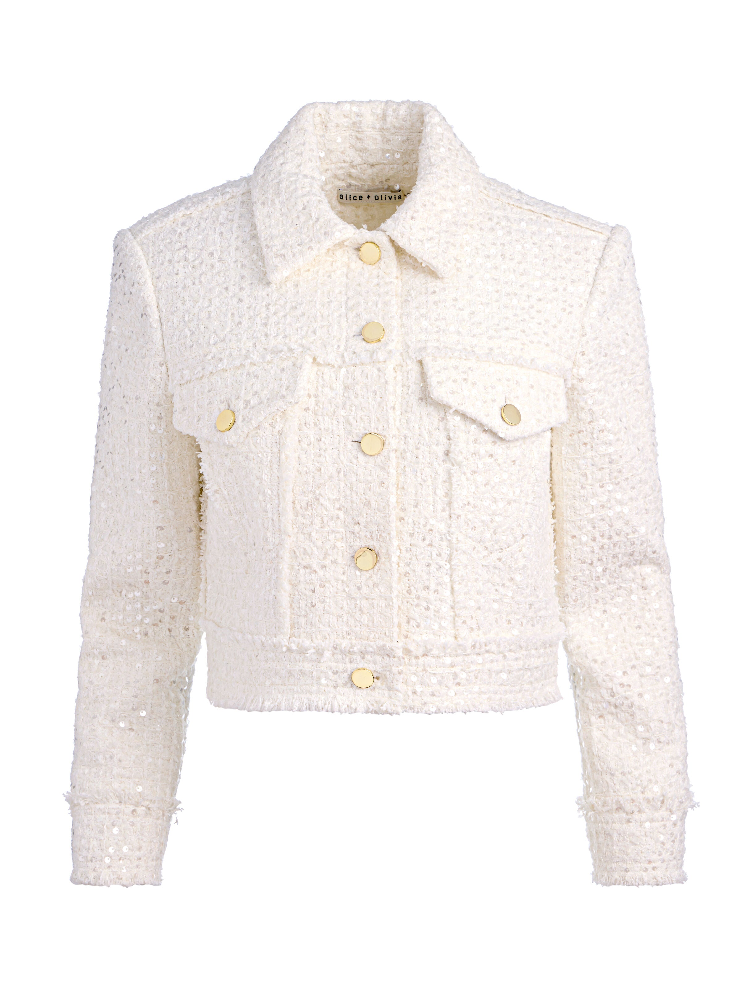 CHLOE TWEED JACKET-OFF WHITE-ALICE + OLIVIA