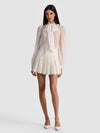 EMILIE TWEED MINI SKIRT-OFF WHITE-ALICE + OLIVIA