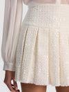 EMILIE TWEED MINI SKIRT-OFF WHITE-ALICE + OLIVIA