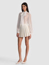 EMILIE TWEED MINI SKIRT-OFF WHITE-ALICE + OLIVIA