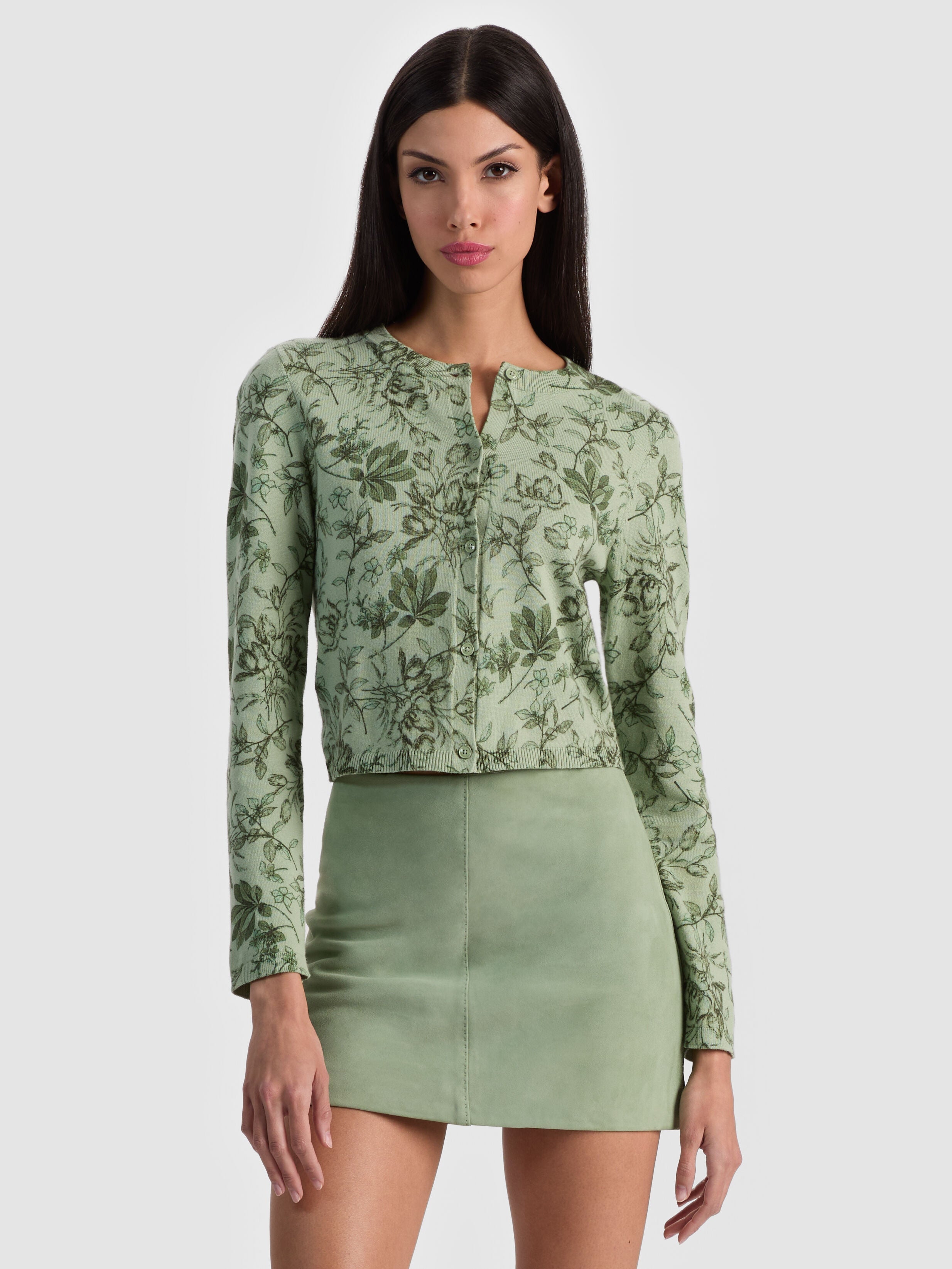 CARSON PRINTED CARDIGAN-ALICE + OLIVIA