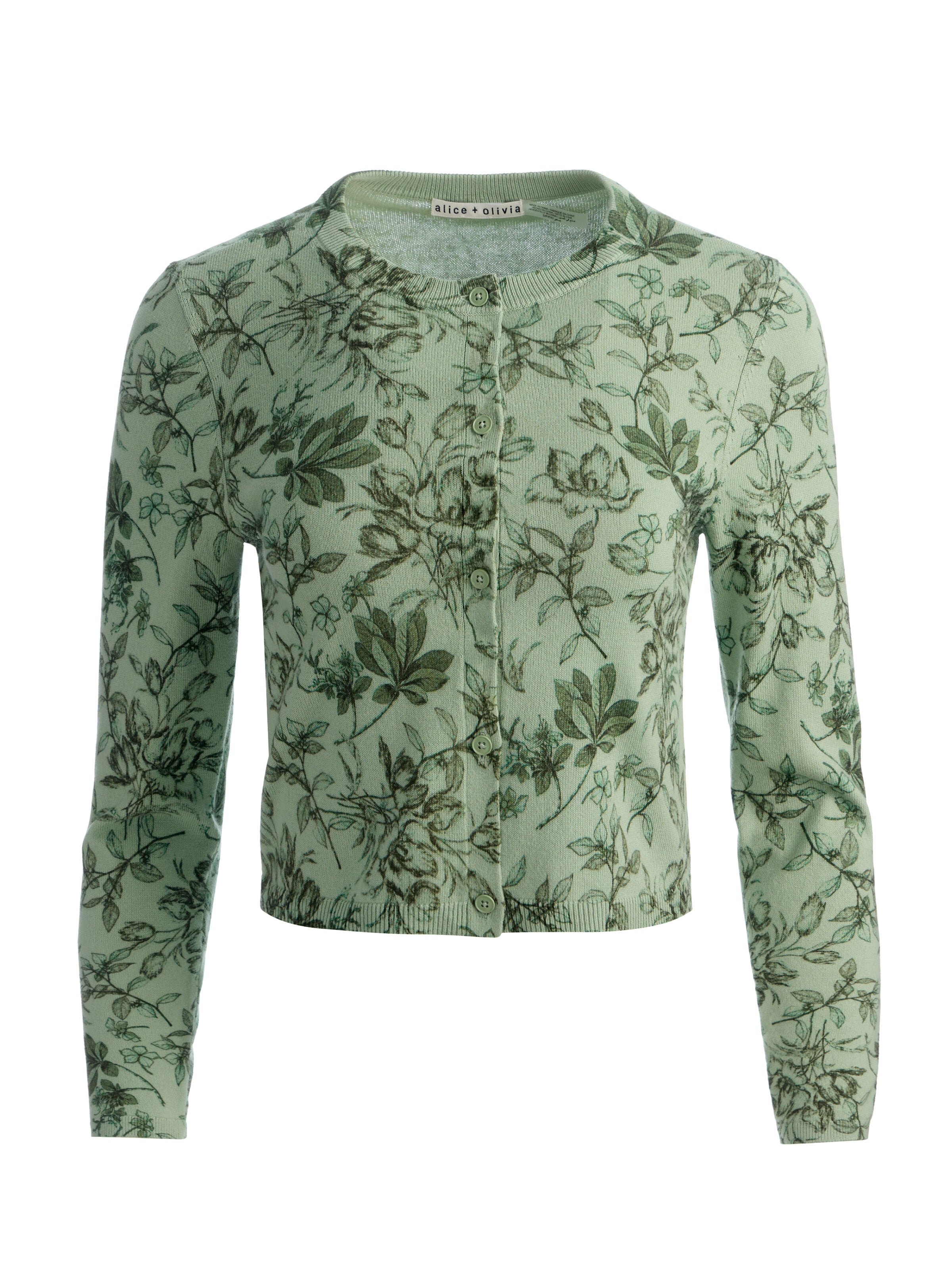 CARSON PRINTED CARDIGAN-MYSTIC GARDEN SAGE-ALICE + OLIVIA