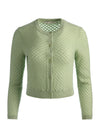 DOLLIE POINTELLE CASHMERE CARDIGAN-ALICE + OLIVIA
