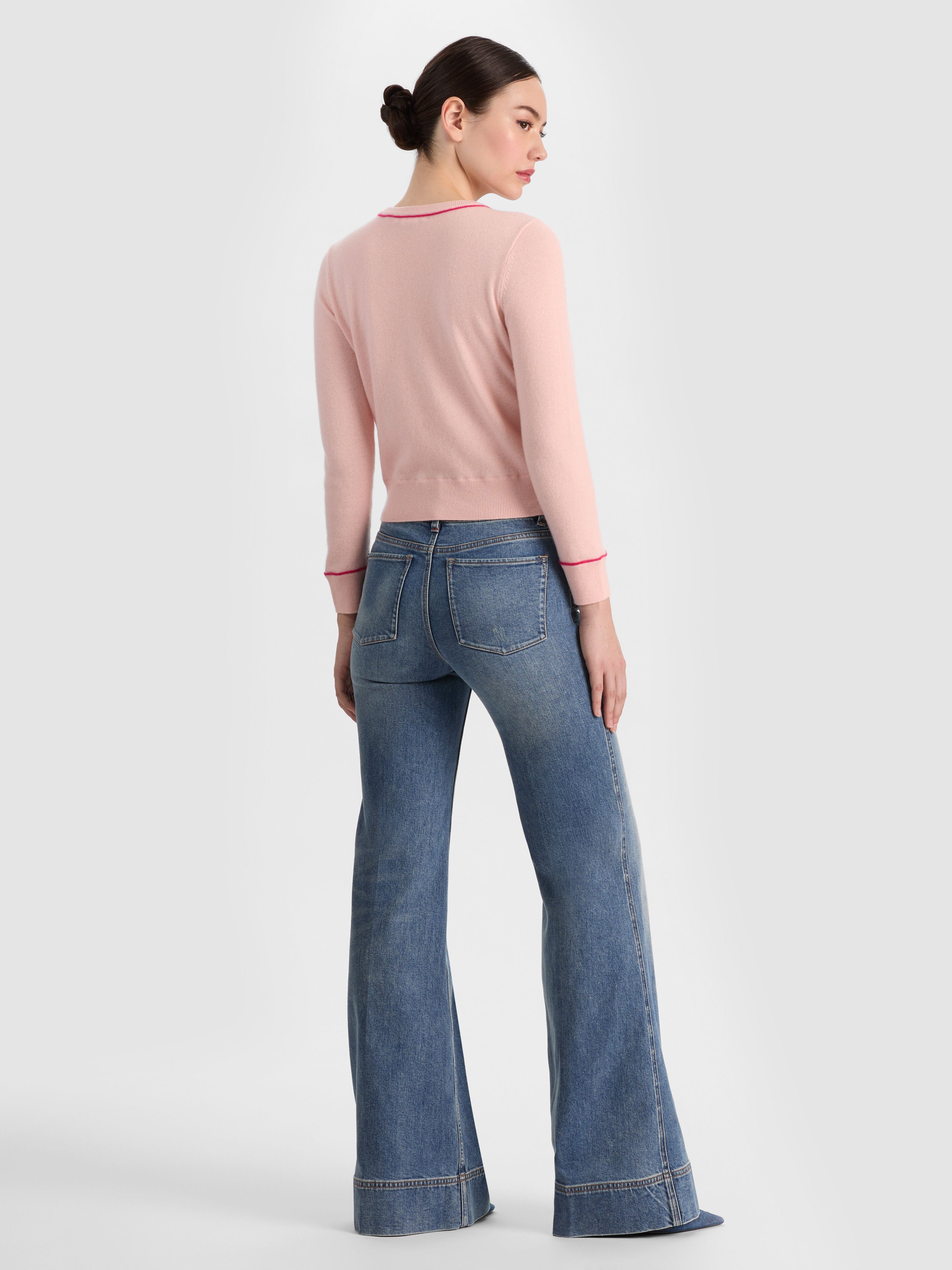 CAROLANN CASHMERE PULLOVER-ALICE + OLIVIA