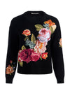 BELVA FLORAL JACQUARD CREWNECK-ALICE + OLIVIA