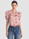 WILLA PUFF SLEEVE BLOUSE-ALICE + OLIVIA