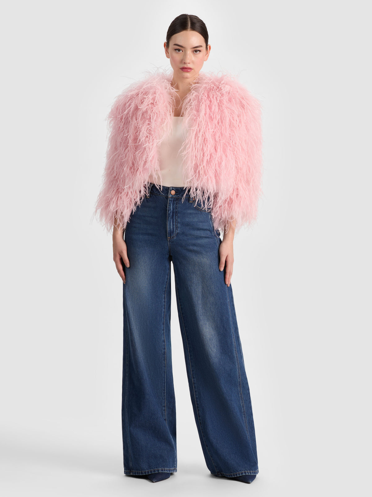 KIDMAN FEATHERED JACKET - ENGLISH ROSE