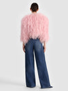 KIDMAN FEATHERED JACKET-ALICE + OLIVIA