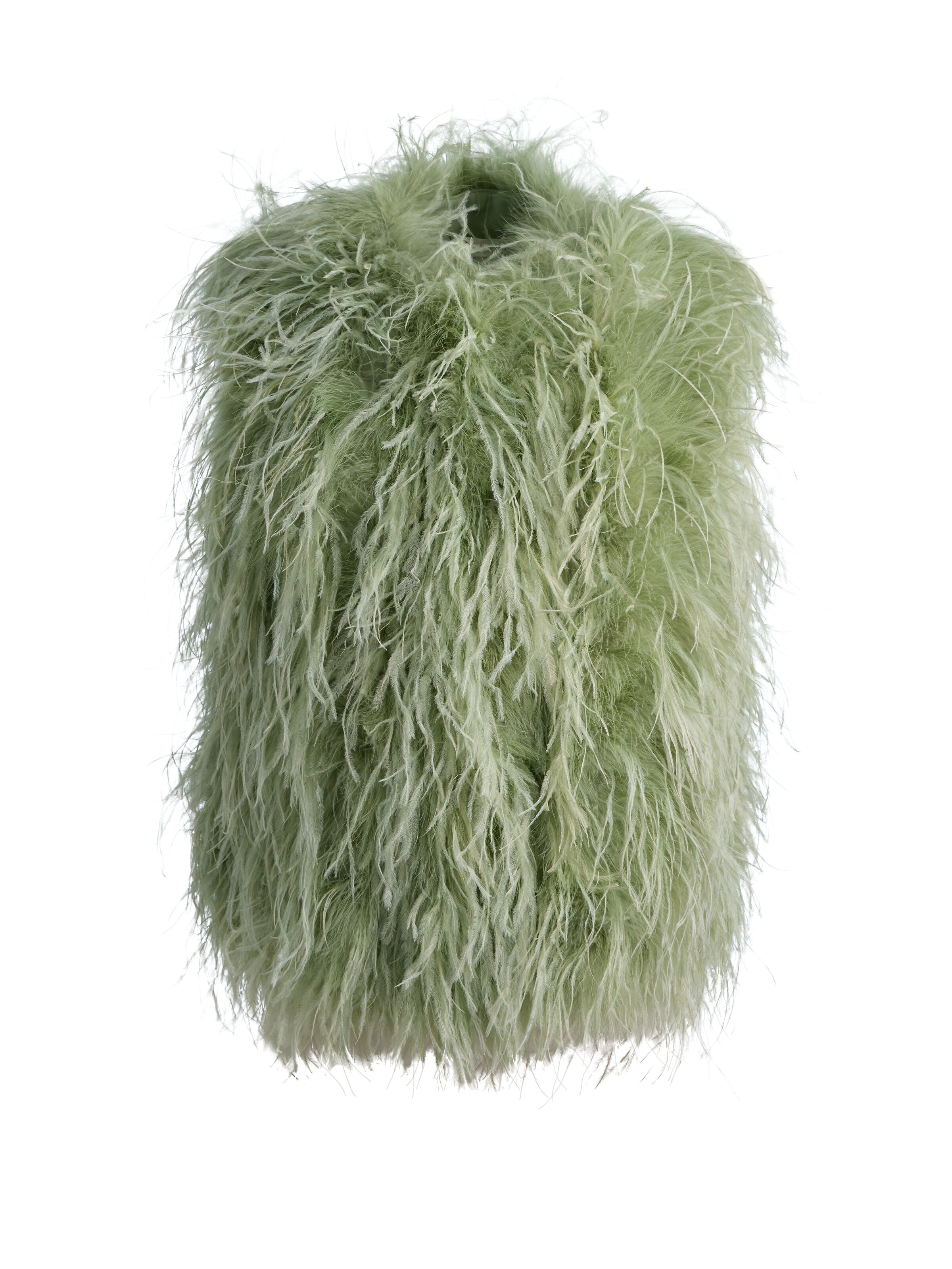 CHANDA FEATHERED VEST-ALICE + OLIVIA
