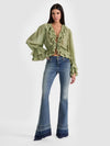 TENNEY EMBR RUFFLE TOP-ALICE + OLIVIA
