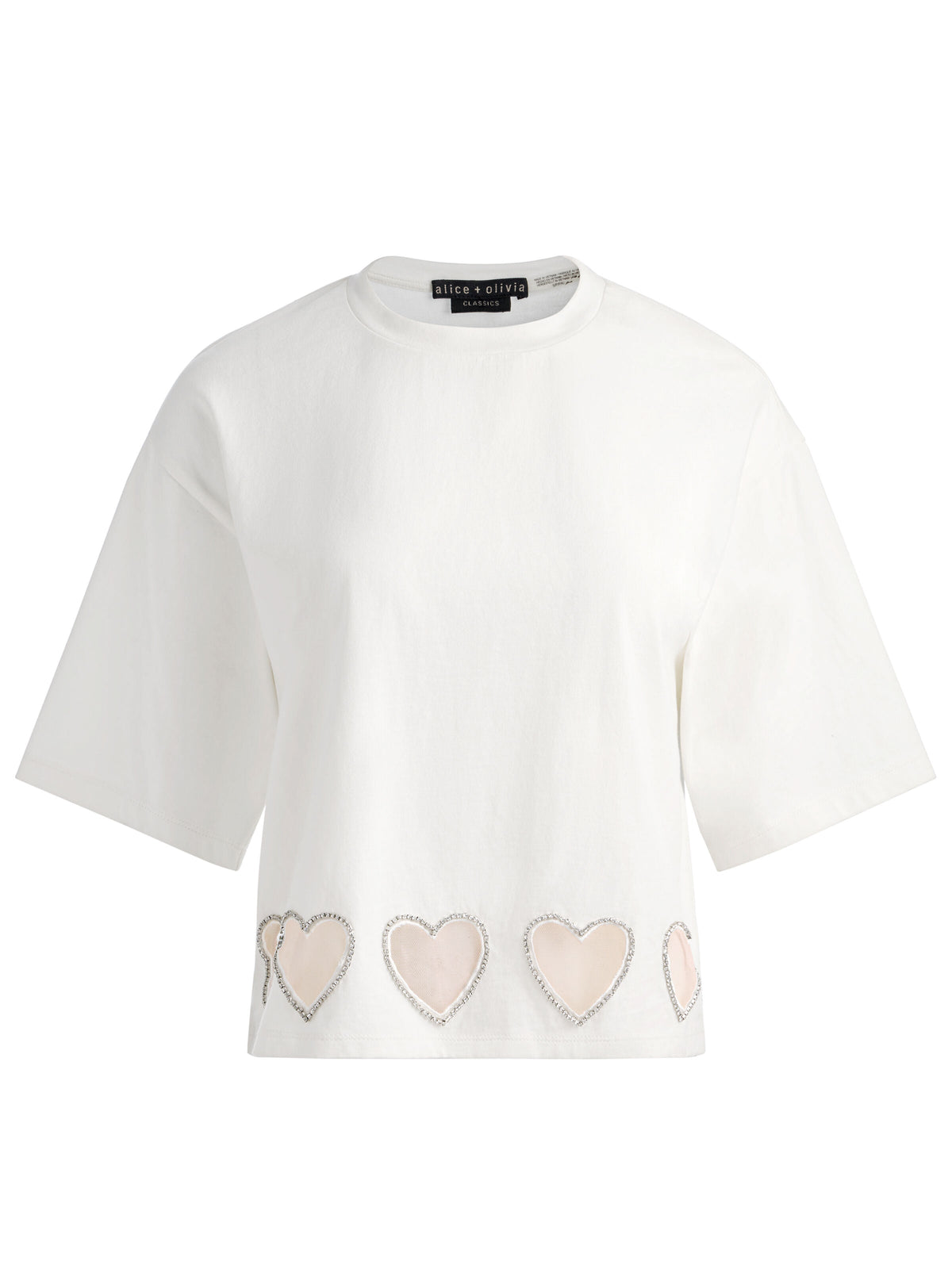 EVAN HEART CUTOUT TEE - OFF WHITE