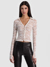 KARA LACE BUTTON DOWN-ALICE + OLIVIA