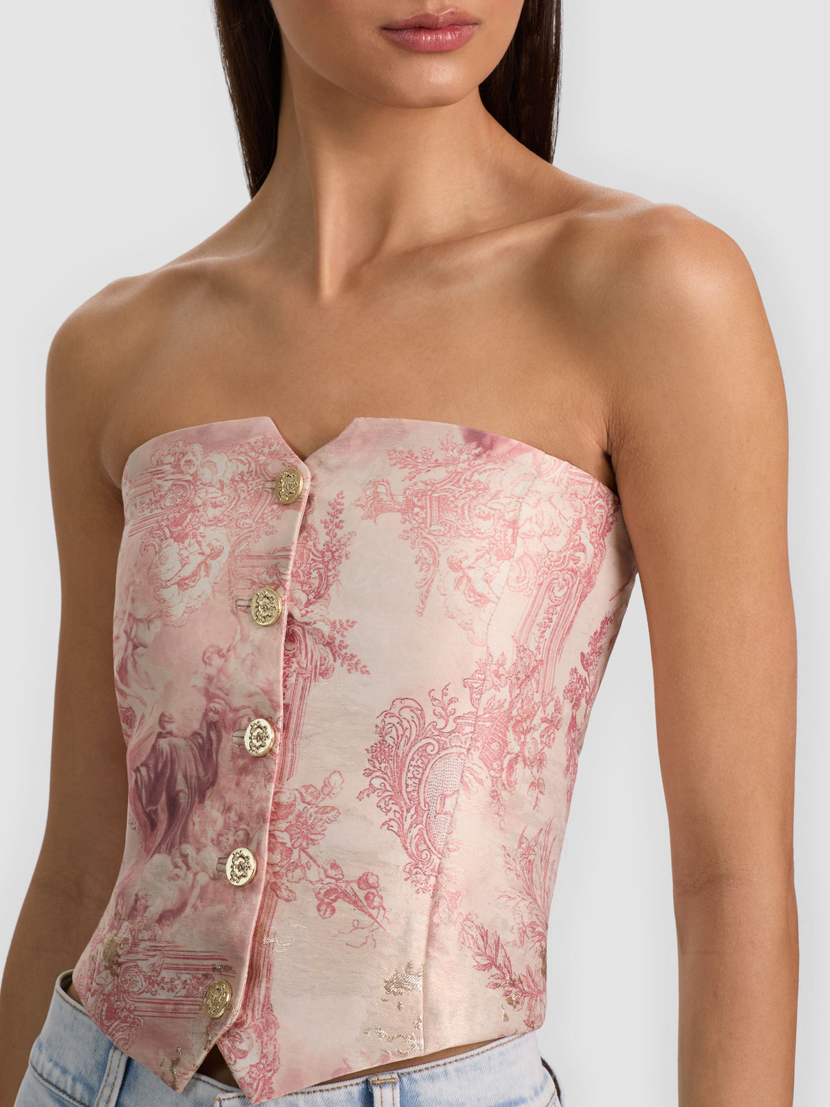 KELCEY STRAPLESS VEST-ALICE + OLIVIA