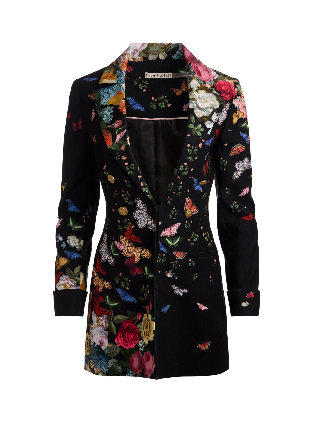 MYA PRINTED BLAZER - SOLAR STRENGTH BLACK