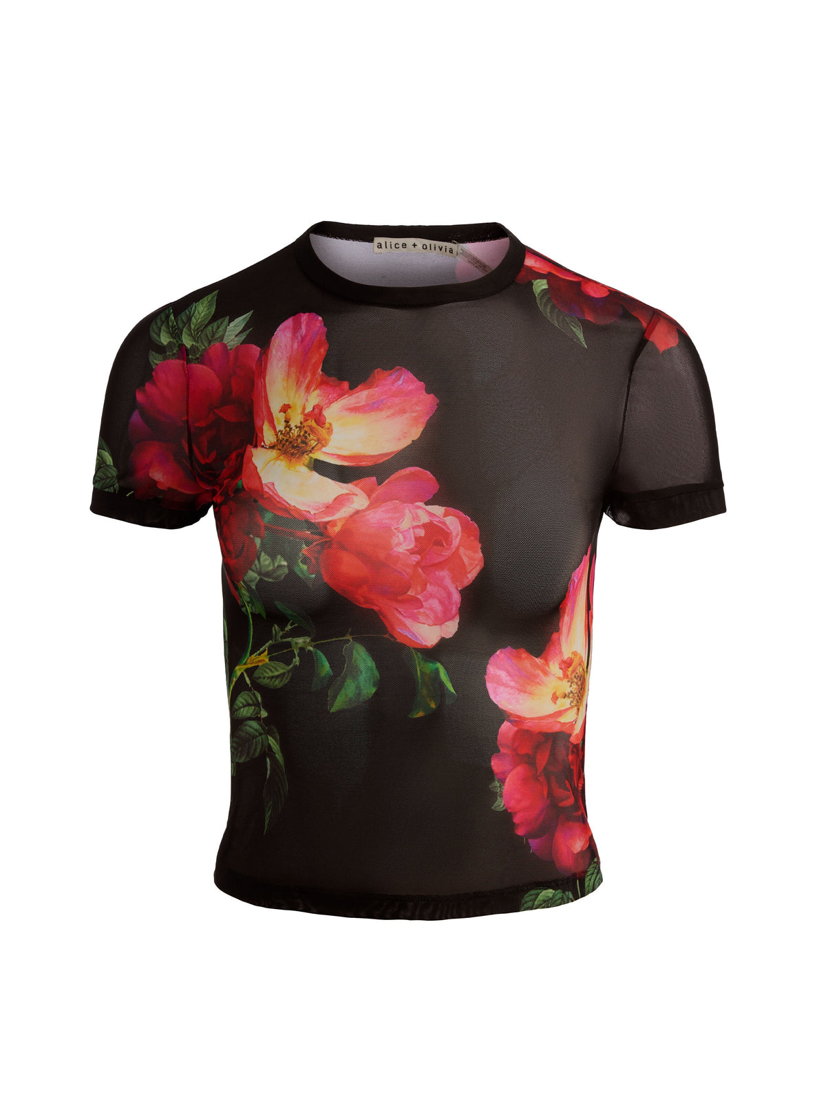 TESS TEE - EMPRESS BLOOM BLACK