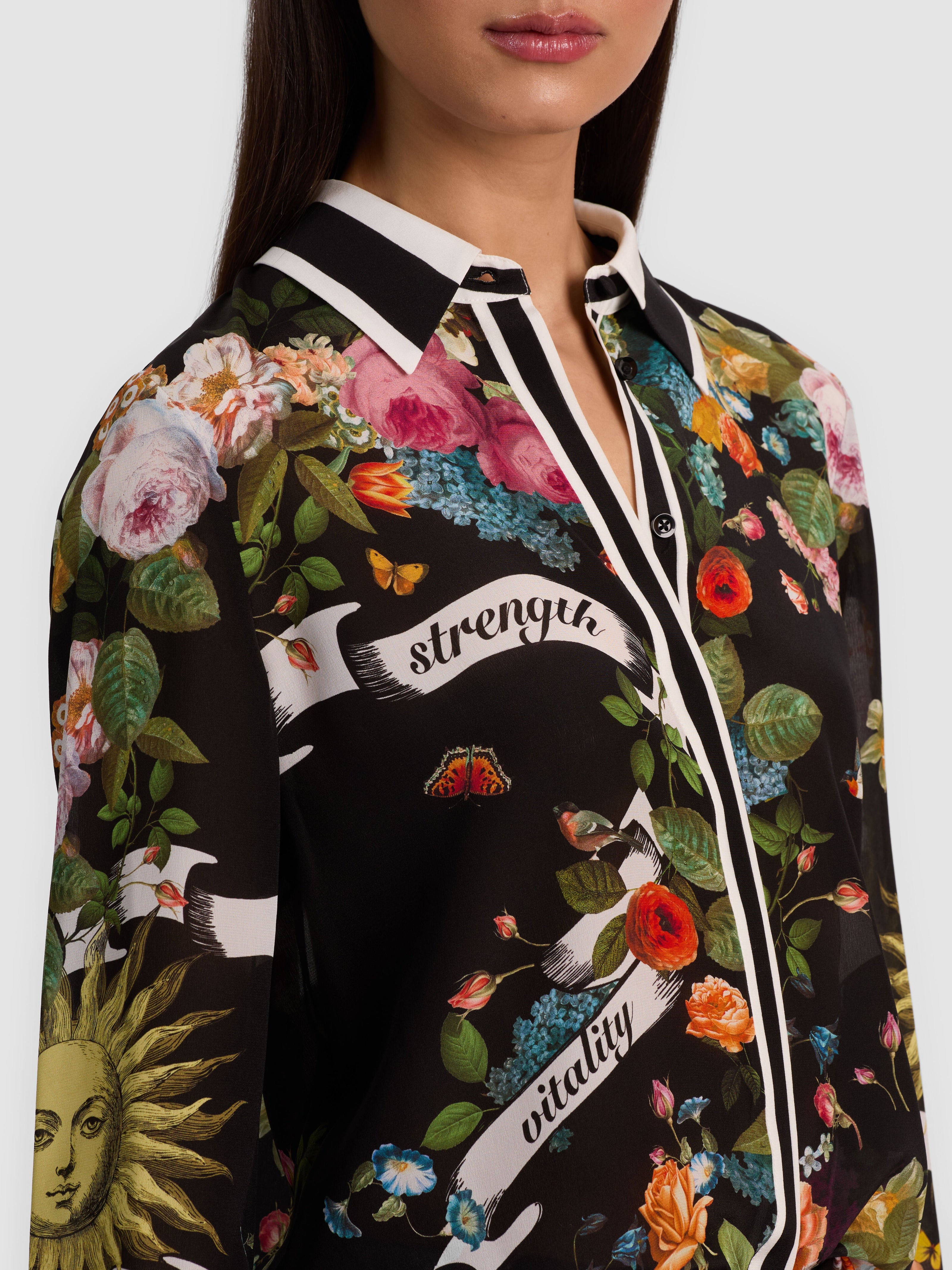WILLA SILK BLOUSE-ALICE + OLIVIA